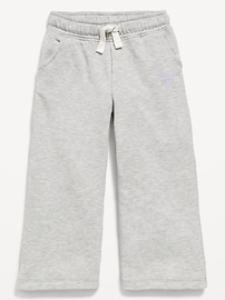 Image number 1 showing, Logo-Graphic Wide-Leg Sweatpants for Toddler Girls