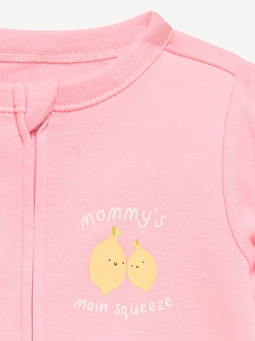 Image number 2 showing, 2-Way-Zip Sleep & Play Footed One-Piece for Baby