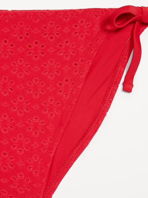 Image number 9 showing, Eyelet String Bikini Swim Bottoms