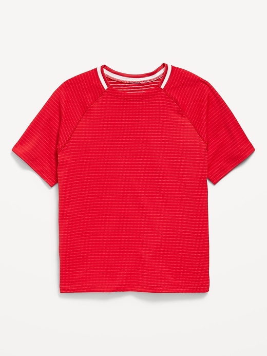 Image number 2 showing, Short-Sleeve Textured Mesh Performance T-Shirt for Boys