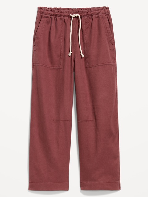 High-Waisted Utility Ankle Pants