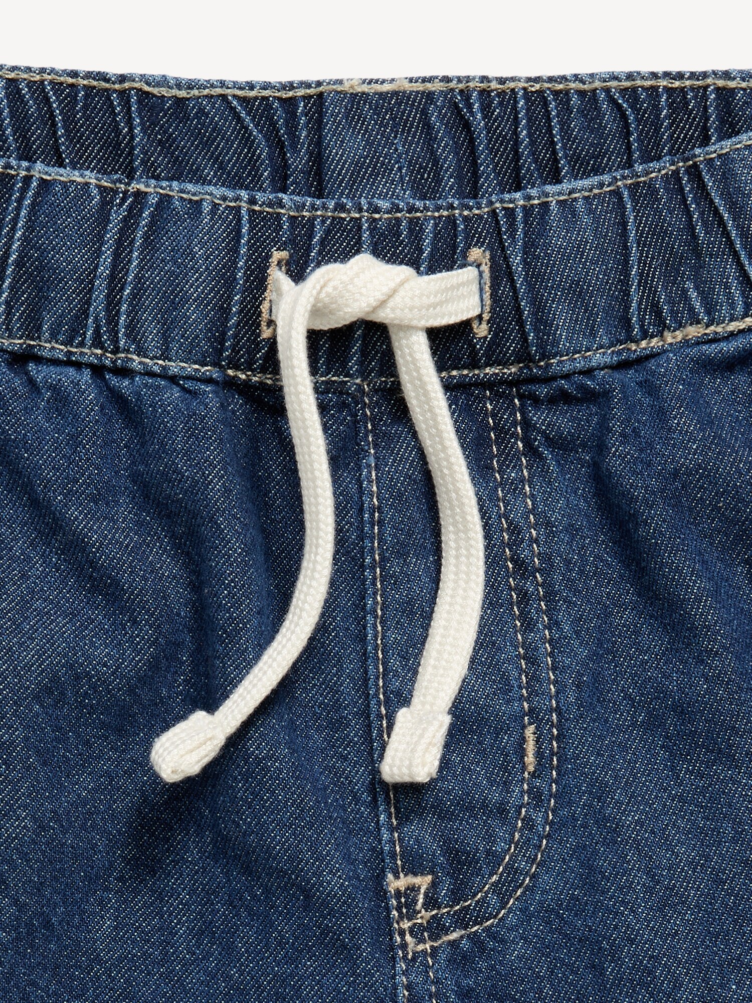 Шорты Old Navy Above Knee Super Baggy Pull-On Jean Shorts для мальчиков, цвет: Океанский — фото 4