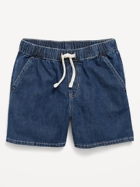 Image number 1 showing, Above Knee Super Baggy Pull-On Jean Shorts for Boys