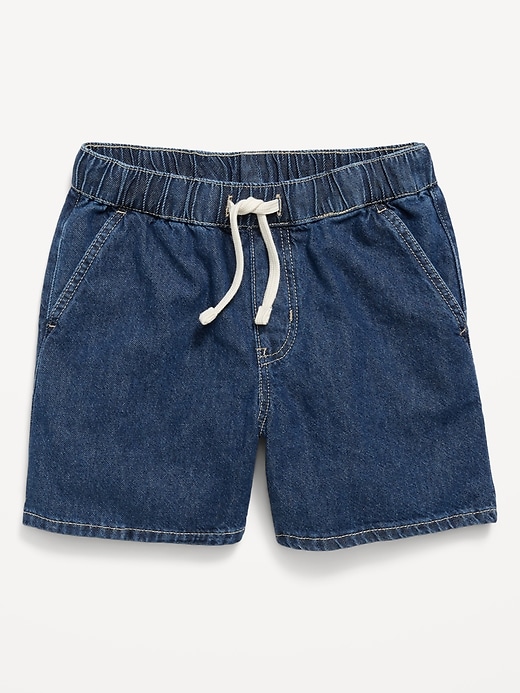 Image number 2 showing, Above Knee Super Baggy Pull-On Jean Shorts for Boys