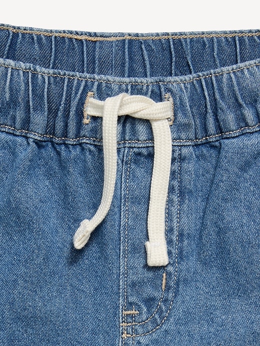 Image number 3 showing, Above Knee Super Baggy Pull-On Jean Shorts for Boys