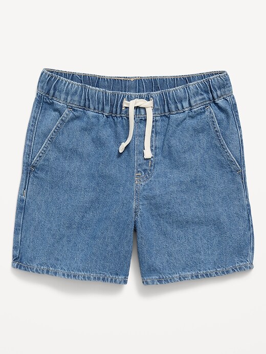 Image number 2 showing, Above Knee Super Baggy Pull-On Jean Shorts for Boys
