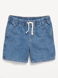 Image number 2 showing, Above Knee Super Baggy Pull-On Jean Shorts for Boys
