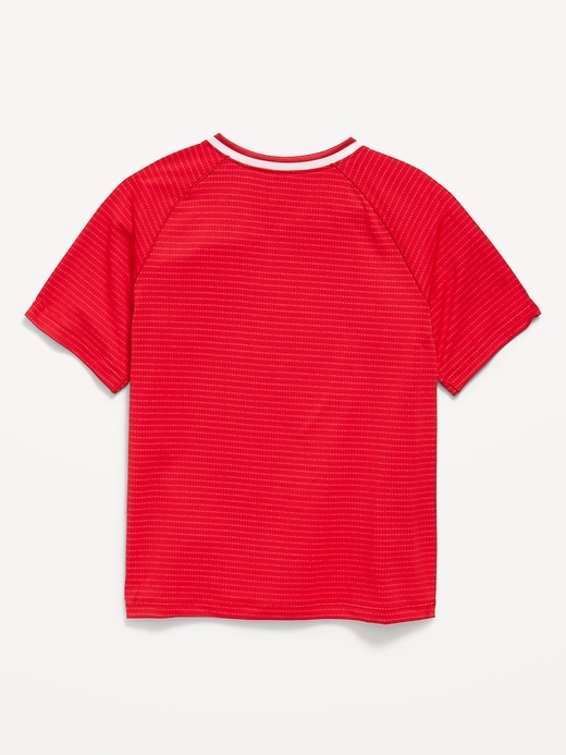 Image number 3 showing, Short-Sleeve Textured Mesh Performance T-Shirt for Boys