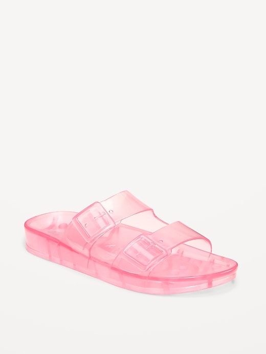 Image number 1 showing, Jelly Buckled Slide Sandals for Girls
