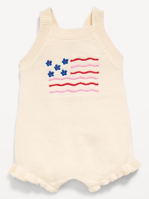 Image number 1 showing, Sleeveless Sweater-Knit One-Piece Romper for Baby