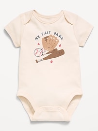 Image number 1 showing, Short-Sleeve Graphic Bodysuit for Baby