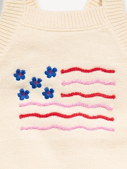 Image number 4 showing, Sleeveless Sweater-Knit One-Piece Romper for Baby