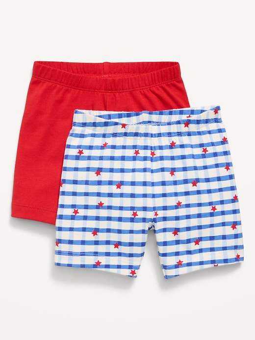 Image number 1 showing, 2-Pack Jersey-Knit Biker Shorts for Toddler Girls