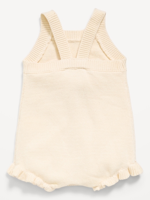 Image number 3 showing, Sleeveless Sweater-Knit One-Piece Romper for Baby