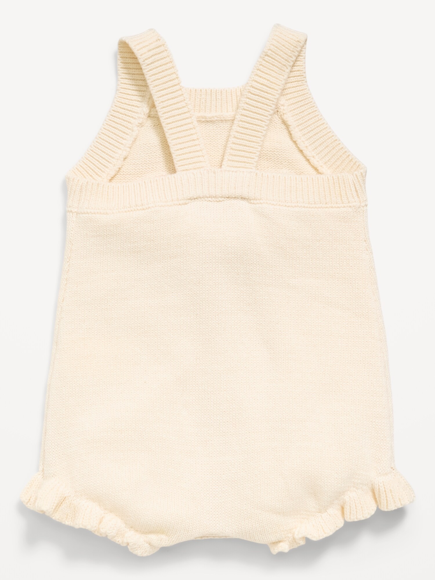 Комбинезон Old Navy Sleeveless Sweater-Knit One-Piece Romper для малышей, цвет: Creme De La Creme — фото 3