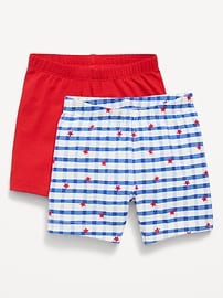 Image number 1 showing, 2-Pack Jersey-Knit Biker Shorts for Toddler Girls