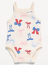 Image number 1 showing, Printed Ribbed Cami Bodysuit for Baby