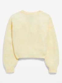 Image number 3 showing, Button-Front Cardigan Sweater for Girls