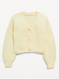 Image number 2 showing, Button-Front Cardigan Sweater for Girls