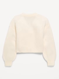 Image number 3 showing, Button-Front Cardigan Sweater for Girls