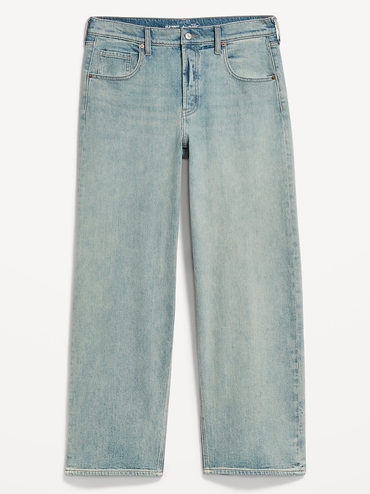 Image number 1 showing, Low-Rise Slouchy Wide-Leg Jeans