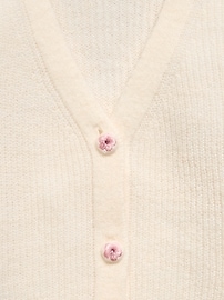 Image number 4 showing, Button-Front Cardigan Sweater for Girls