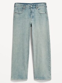 Image number 1 showing, Low-Rise Slouchy Wide-Leg Jeans
