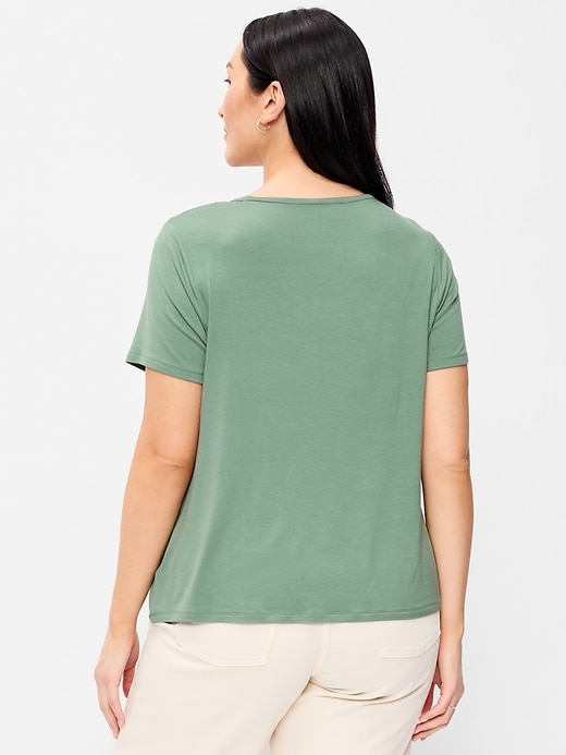 Image number 6 showing, Luxe Crew-Neck T-Shirt