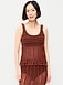 Open-Weave Fringe Tank Top - image 2