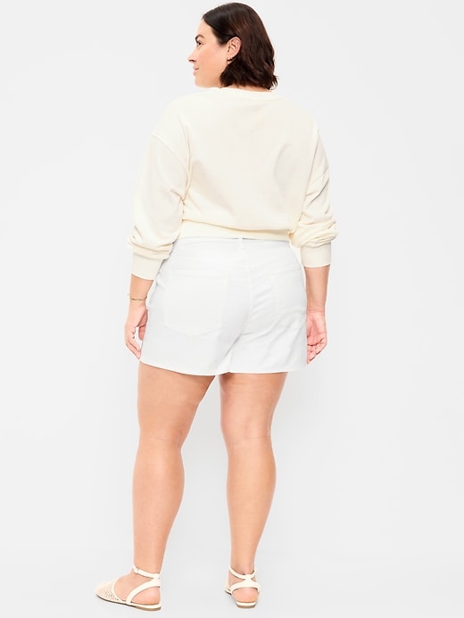 Image number 6 showing, High-Waisted Wow Jean Shorts -- 3-inch inseam