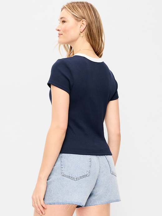 Image number 7 showing, Snug Crop T-Shirt