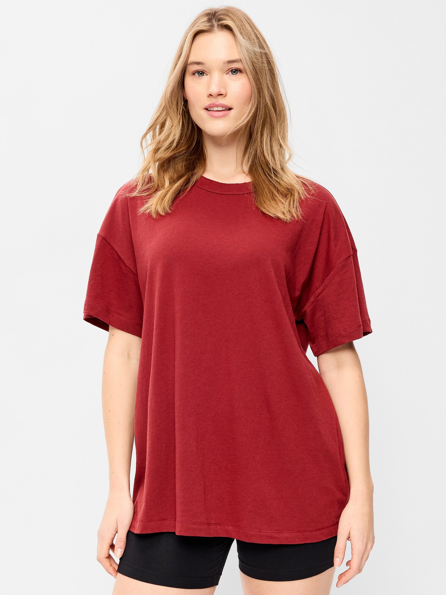 Женская футболка Old Navy Oversized EveryWear Tunic, цвет: Annatto — фото 5