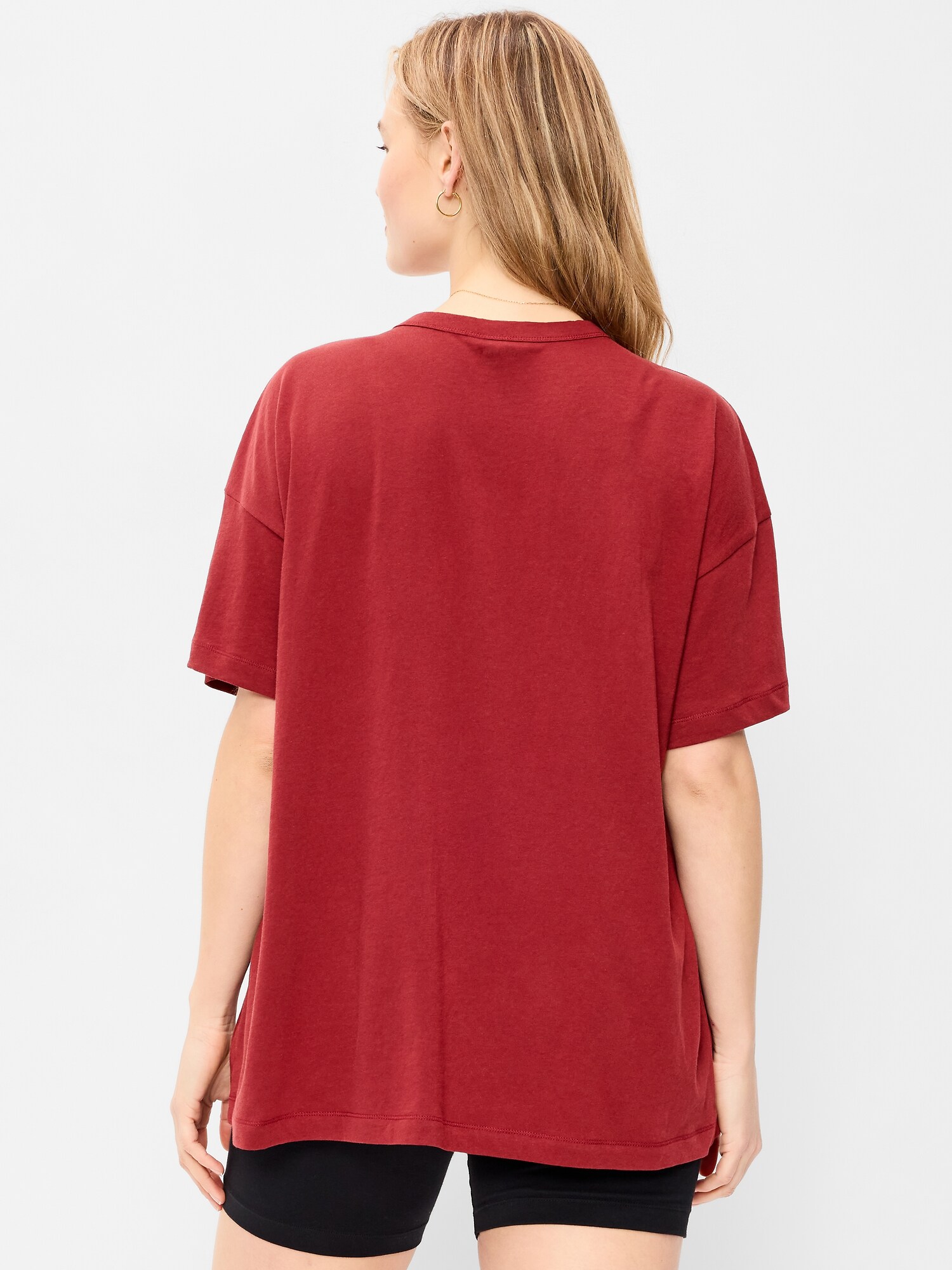 Женская футболка Old Navy Oversized EveryWear Tunic, цвет: Annatto — фото 6