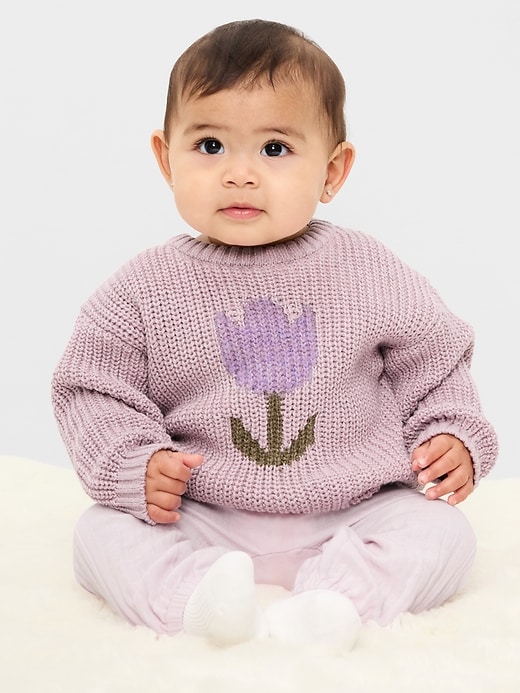 Image number 1 showing, Unisex Loose Sweater for Baby