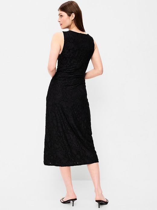 Image number 2 showing, Side-Drape Jersey Midi Dress