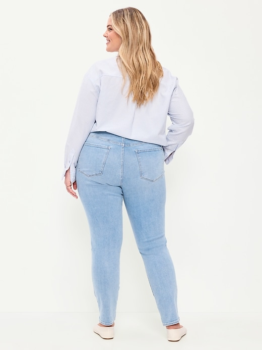 Image number 8 showing, High-Waisted Rockstar Super-Skinny Jeans