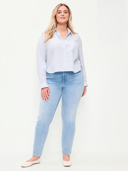 Image number 7 showing, High-Waisted Rockstar Super-Skinny Jeans