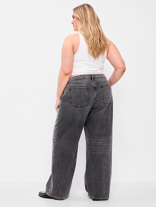 Image number 8 showing, Low-Rise Baggy Wide-Leg Jeans
