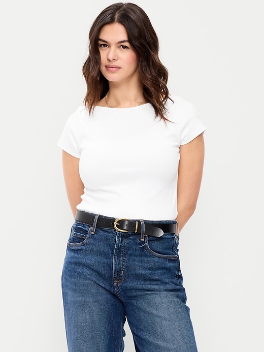 Image number 6 showing, Snug Boatneck T-Shirt