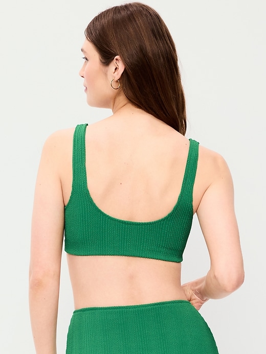 Image number 2 showing, Ribbed Scoop-Neck Swim Top