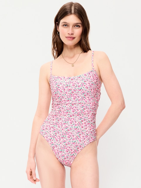 Ruched One-Piece Swimsuit