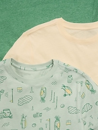 Image number 2 showing, Softest Short-Sleeve T-Shirt 3-Pack for Boys