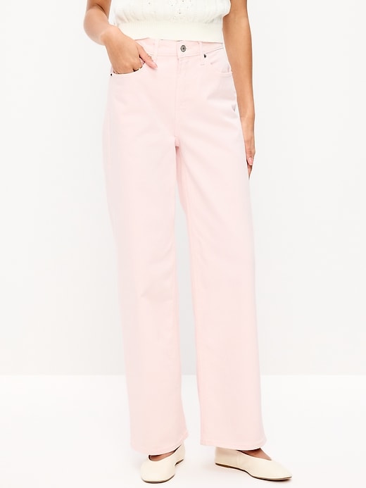 Image number 2 showing, Extra High-Waisted Wide-Leg Jeans