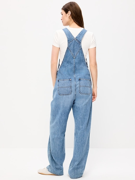 Image number 2 showing, Baggy Wide-Leg Overalls