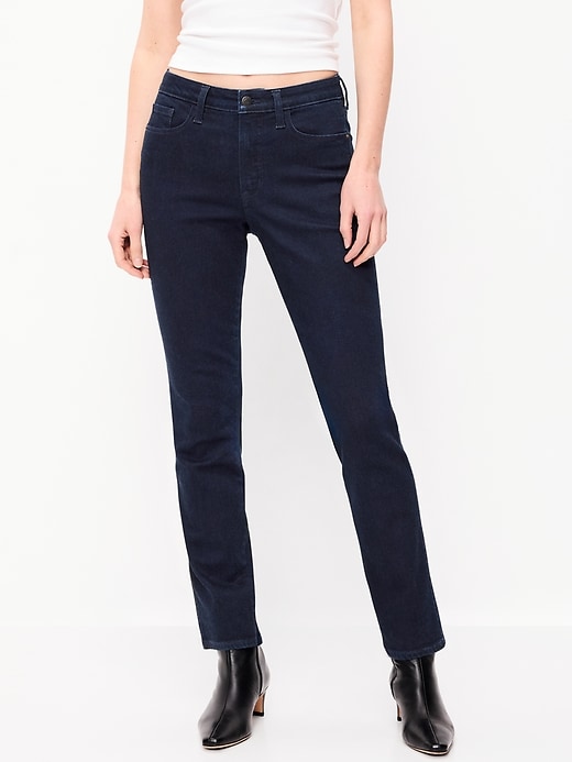 Image number 5 showing, High-Waisted Rockstar Super-Skinny Jeans