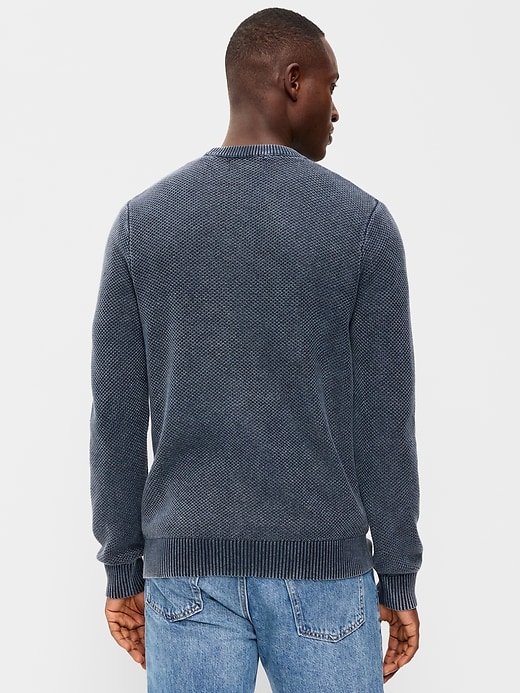 Image number 2 showing, Washed Crew-Neck Sweater