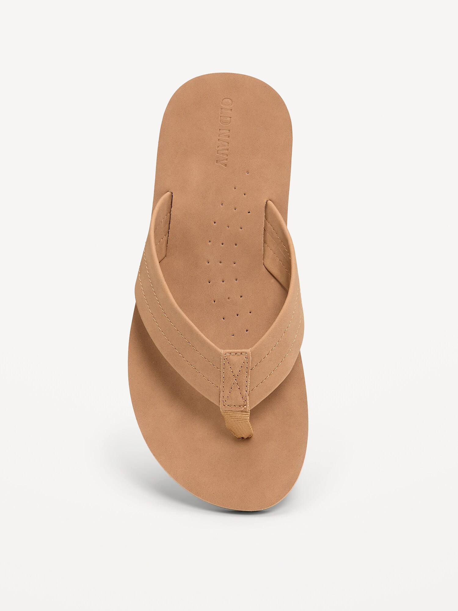 Сандалии Old Navy Faux-Suede Flip-Flop Sandals для мальчиков, цвет: Коричневый — фото 2