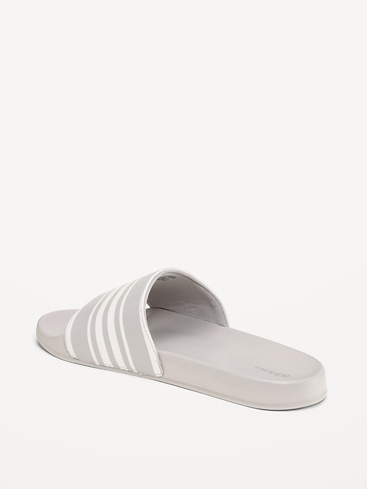 Image number 4 showing, Faux-Leather Slide Sandals for Men (Partially Plant-Based)