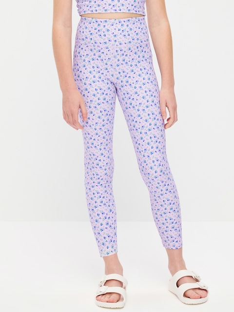 High-Waisted PowerSoft 7/8-Length Leggings for Girls