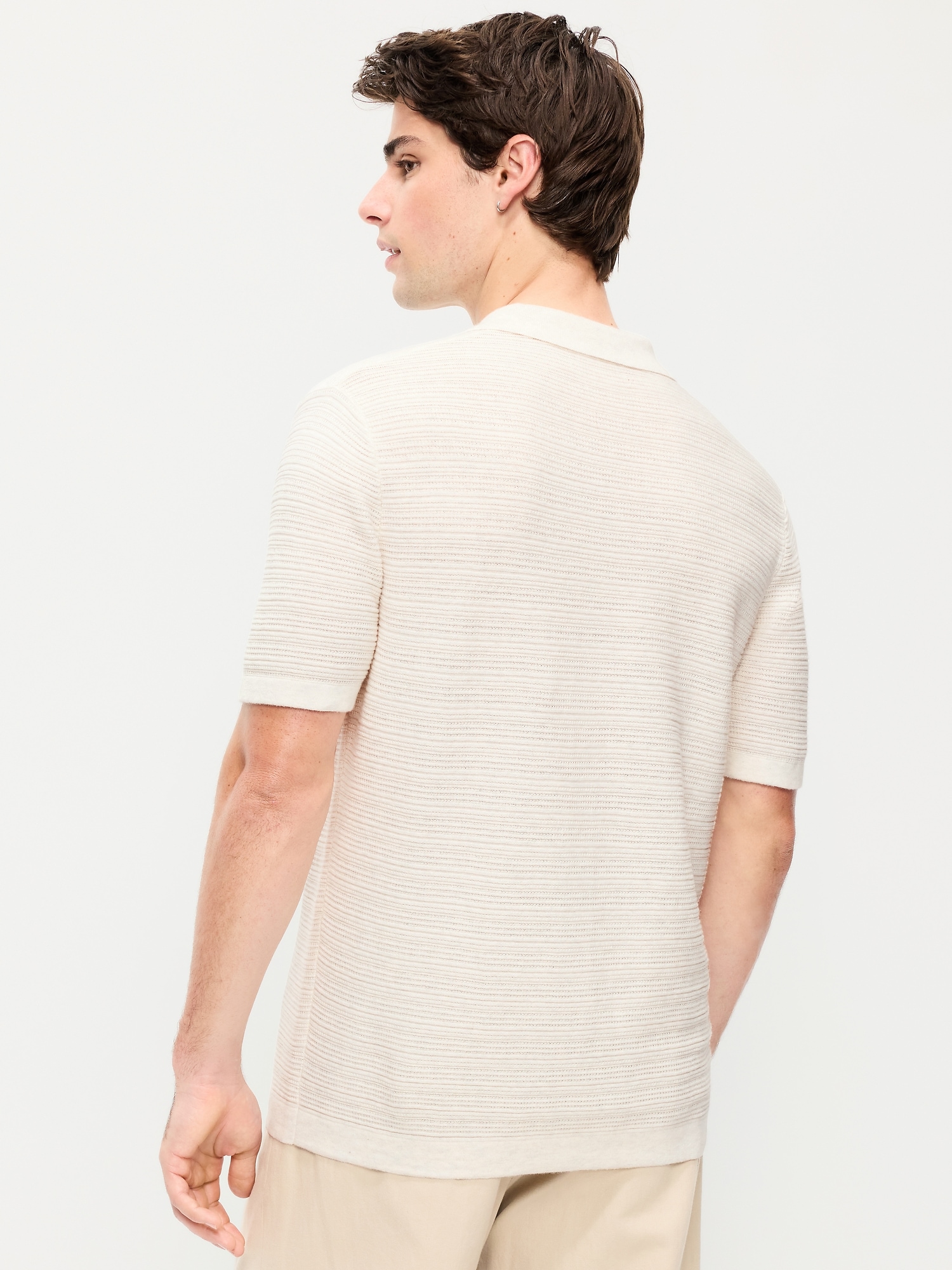 Short-Sleeve Sweater Shirt